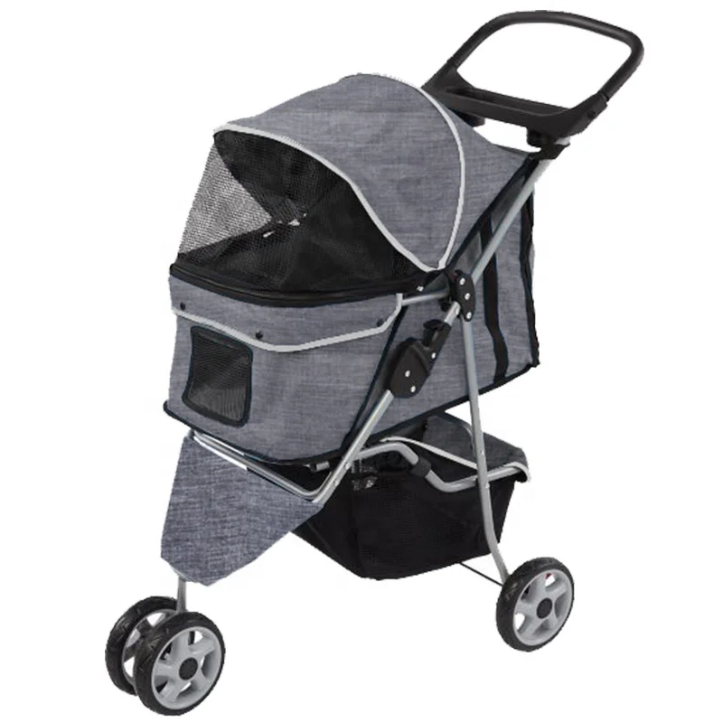 Transport Pet Stroller dog 3 wheels  Multi-purpose Pet trolley Foldable Pet Dog Stroller