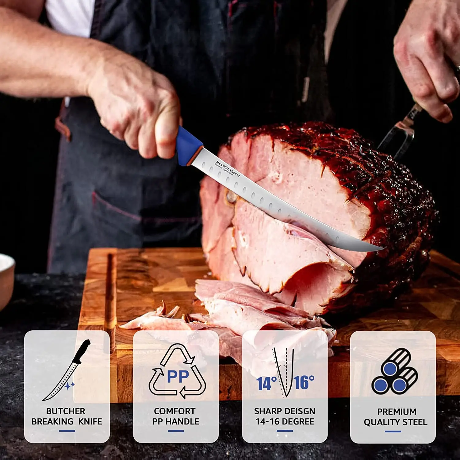 meat food preparation and butchering slaughtering hand knives tools supplies for mutton lamb ham sausage deli chicken beef steak