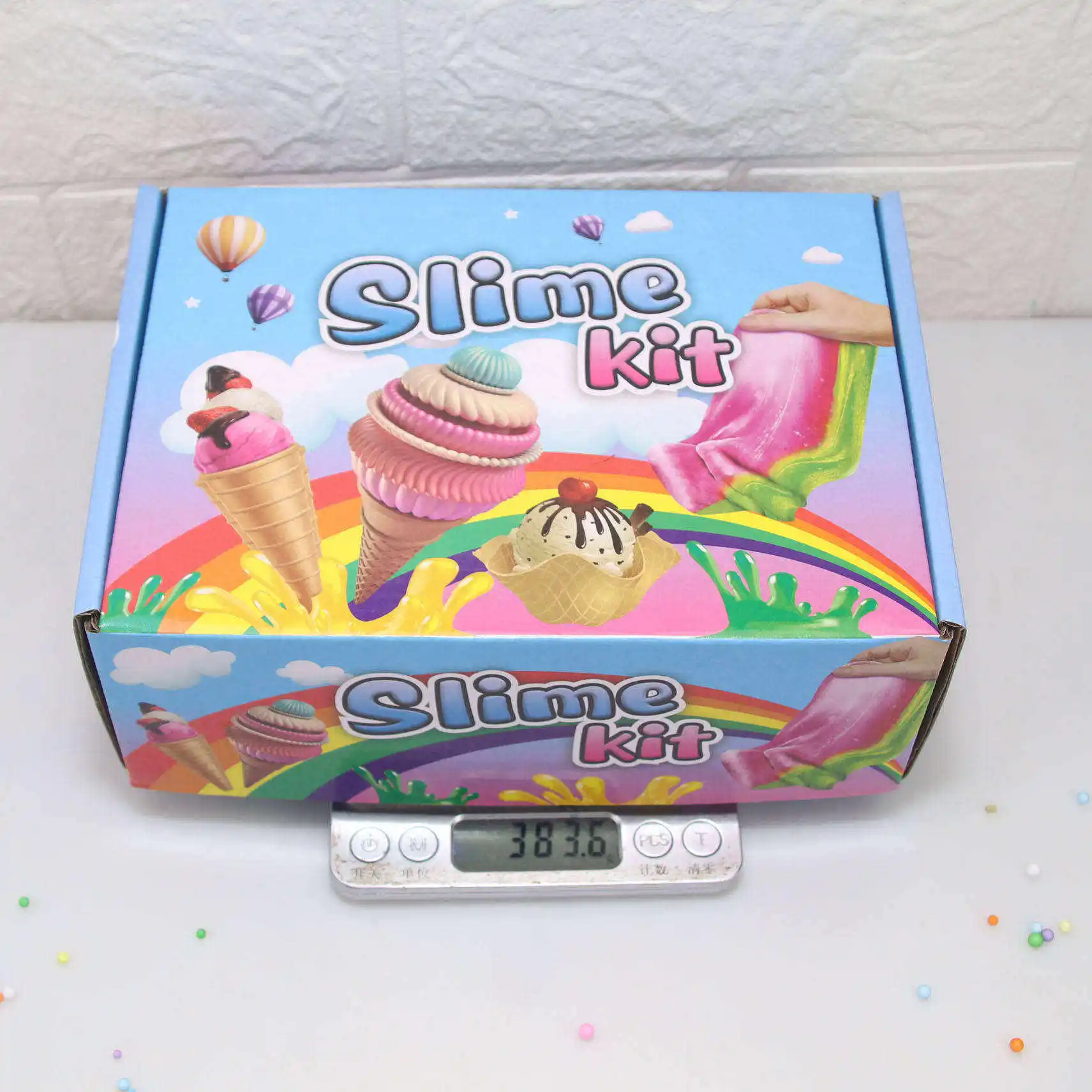 Amazon Hot Selling Fluffy Professional Design Popular Ice Cream Butter Mud Set 15*50ml Ice Cream Set Diy Air Dried Clay Butter