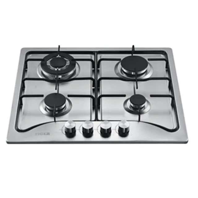 220V 210V портативная газовая плита построенная в 4 горелках из нержавеющей стали Кухня газовая плита.