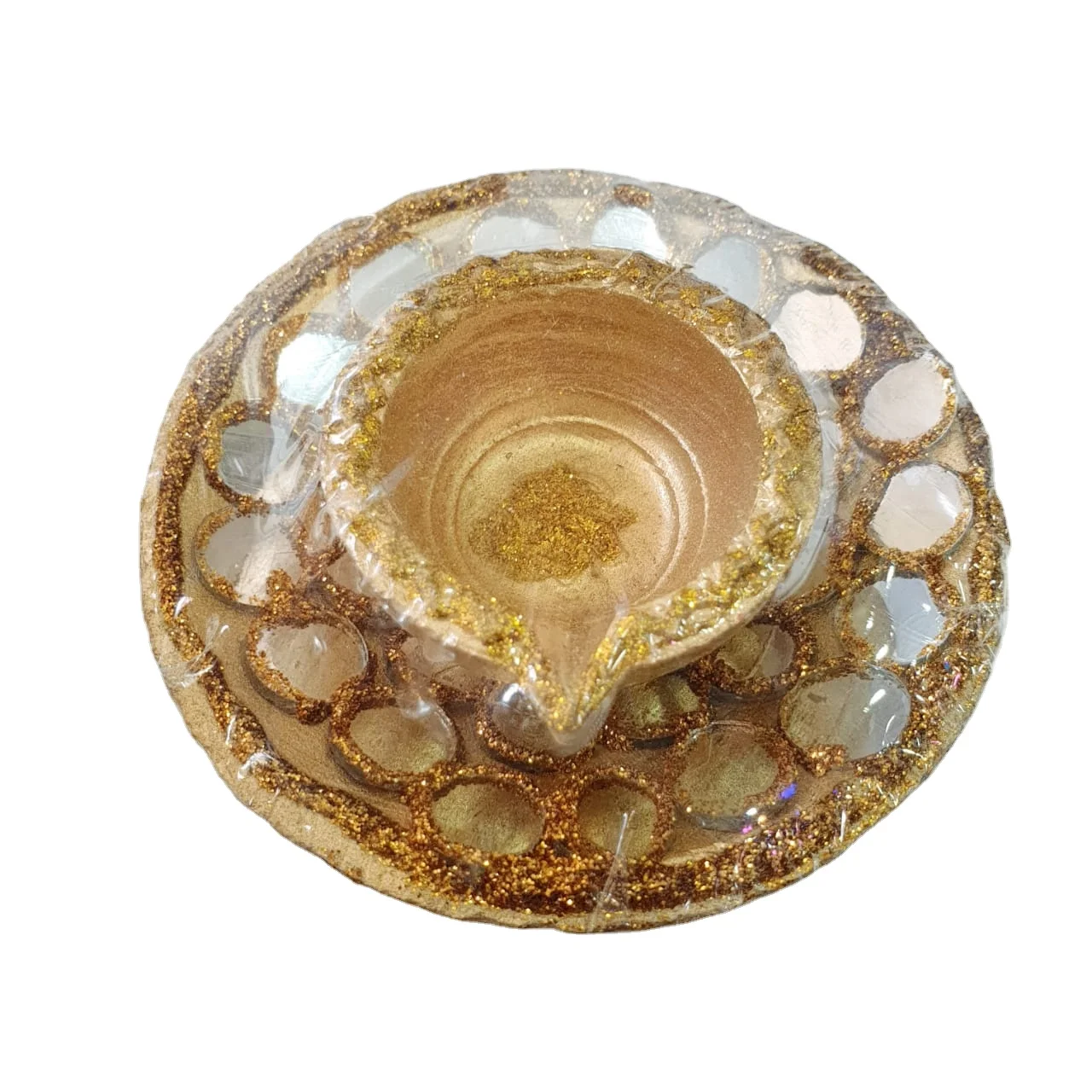 Clay Lamp Multi Colour  Diya Indian Religious Product Puja Pooja Article  Lantern Diwali Festival Home Decor