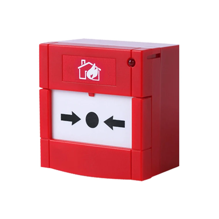 Conventional Manual Call Point Manufacturer MCP with LED light Fire Alarm Button Protection System