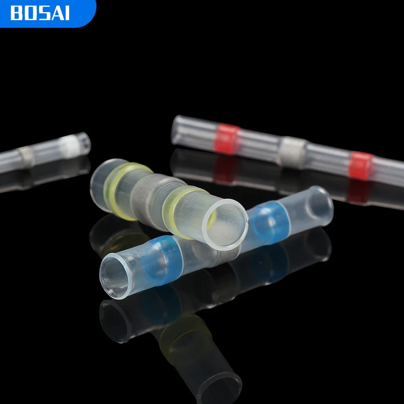 
Waterproof SST Solder Seal Wire Connector Heat Shrink Butt Connector PE Tube Insulated Terminals 
