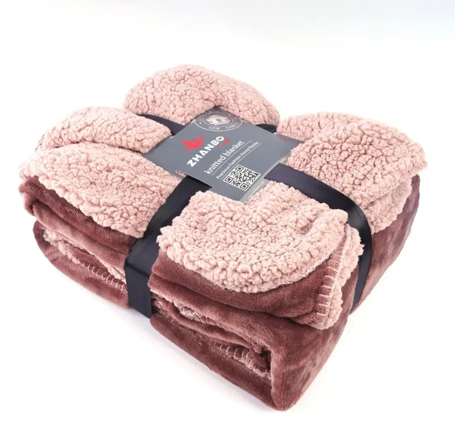 Высококачественное Двухслойное фланелевое одеяло с флисовой подкладкой