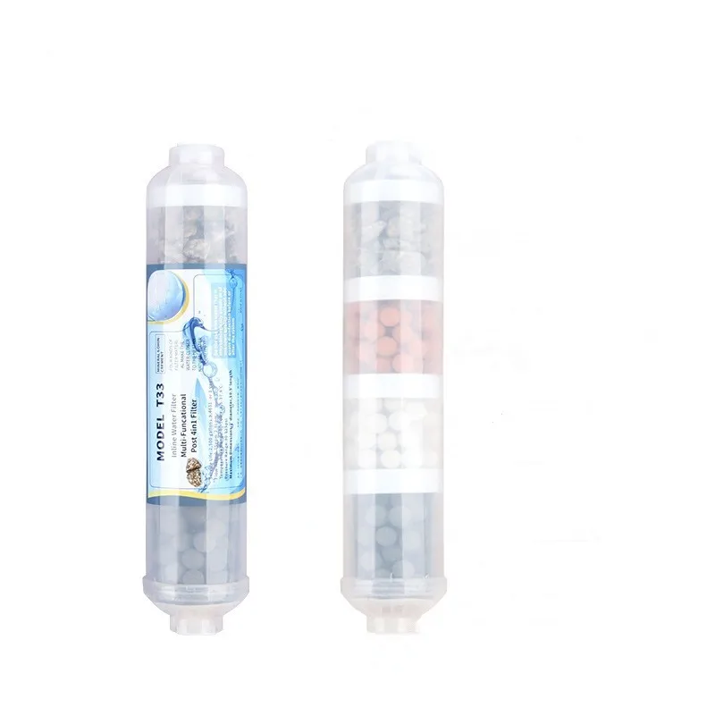 Maifan Stone T33 Water Filter Cartridge 10 Inch 4 Stage Mineralizing Weak Alkaline Far Infrared Rays Water Filter Parts