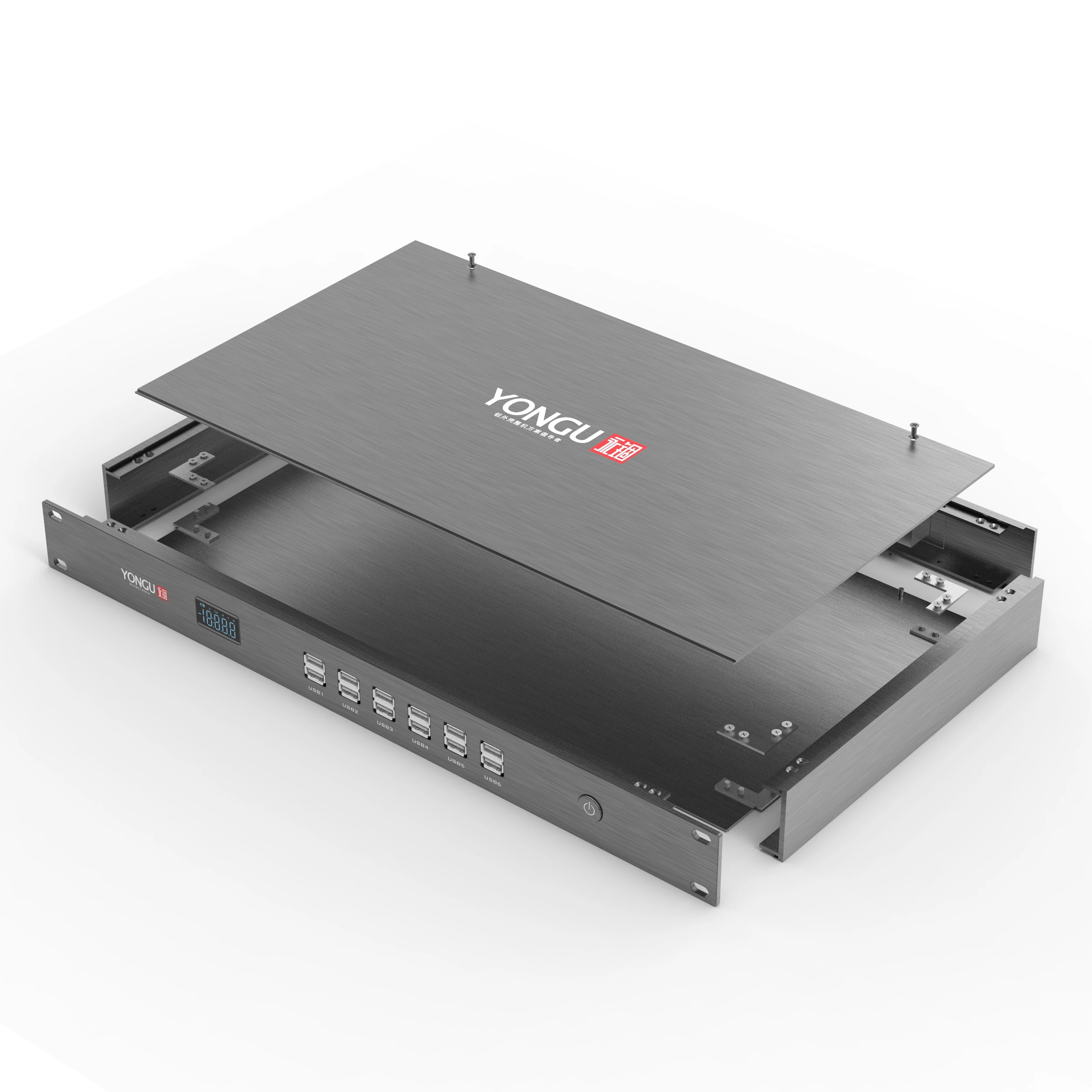 YGH001-1U  1u 19 inch rack enclosure instrument box for school amplifier