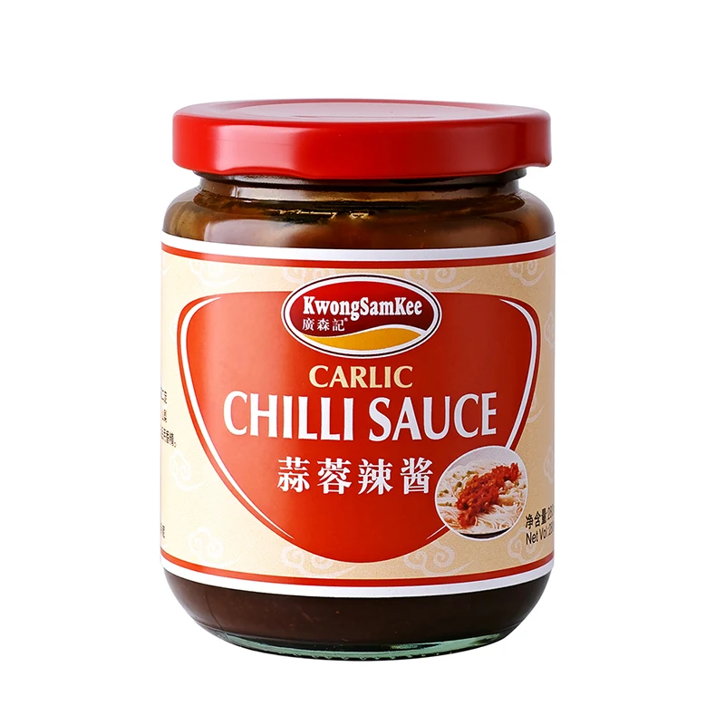 2020 New Taste Healthy Spicy Chilli Sauce Paste For Wholesale 280G Chili Garlic Sauce Tomato Pepper Sauce Glass Bottles