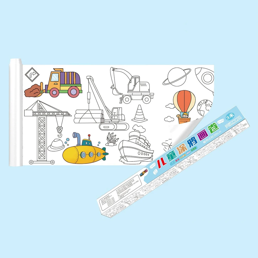 Painting Toy Graffiti Scroll Wall Poster Children Giant Painting Coloring Drawing Paper Poster Roll Toys Kits