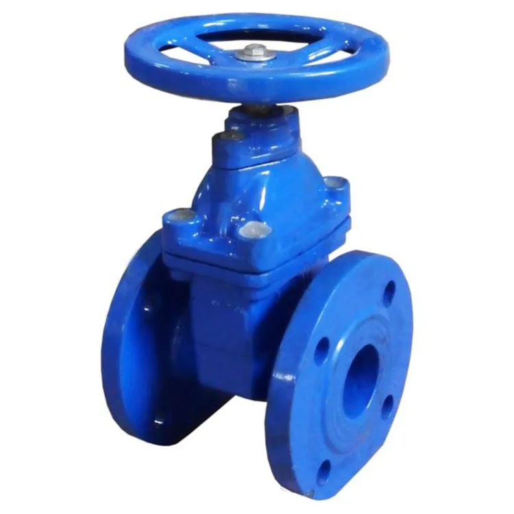 DIN F4 Flanged 4 Inch Gate Valve Manufacture Supplier With Prices Ductile Iron Sluice Valve with Resilient Seat