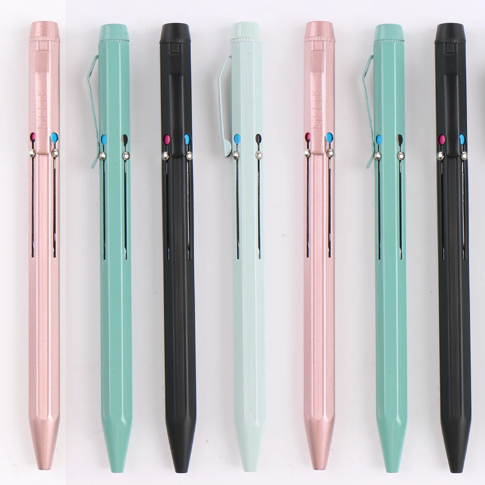 4 in 1 Color Change Ball Pen Unique Design Promotional 4 Color Ink Ballpoint Pen With Stylus