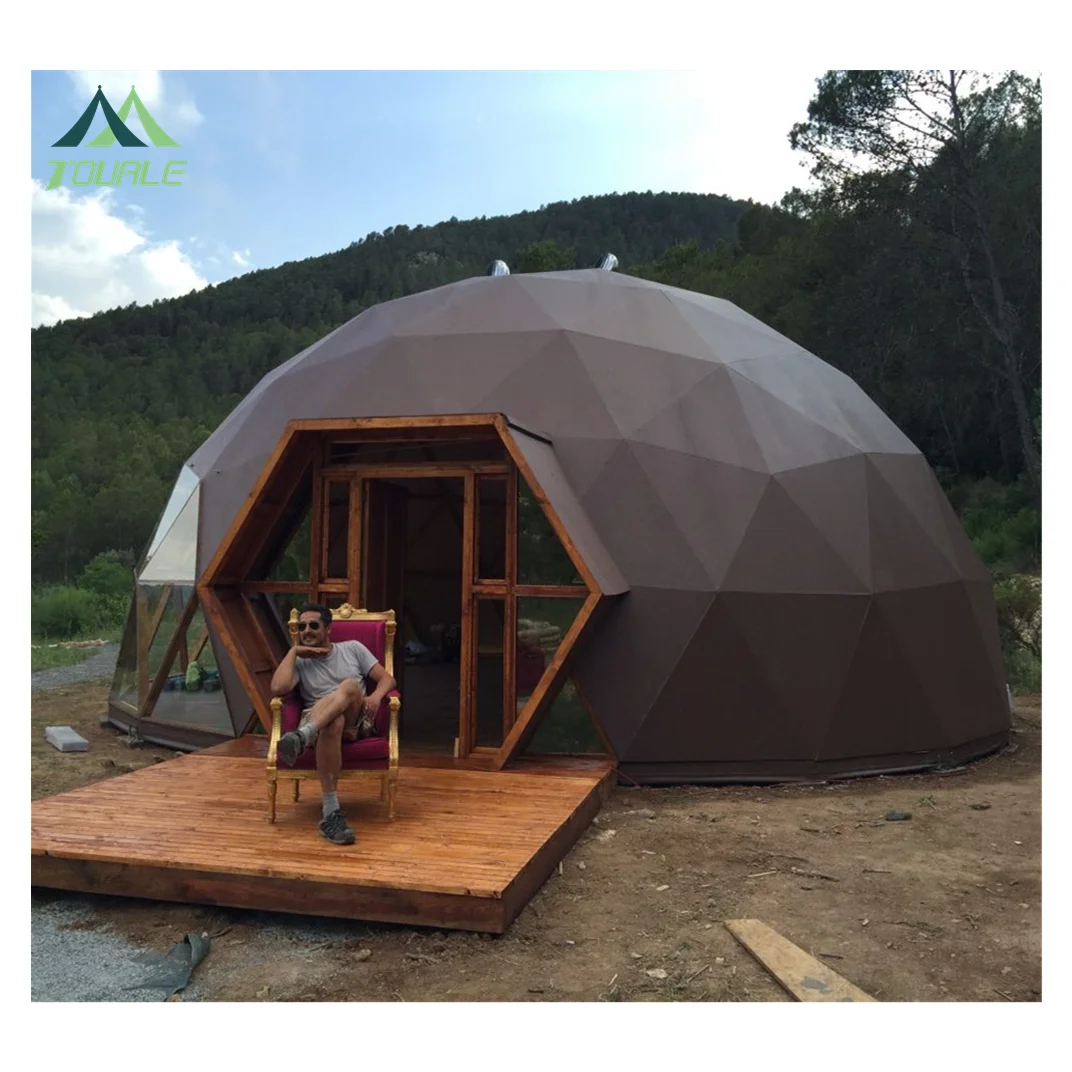 8 м 10 15 большая купольная палатка черная Роскошная гостиничная igloo сборный дом с