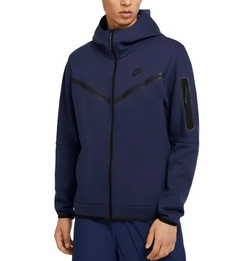 Hot Sell Men Nike Lightweight Sportswear Tech Fleece Cardigan Hoodie Comfortable Sweatshirt Hoodie