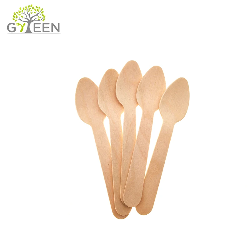 Wholesale Tasting Disposable Wooden Ice Cream Scoop In Bulk