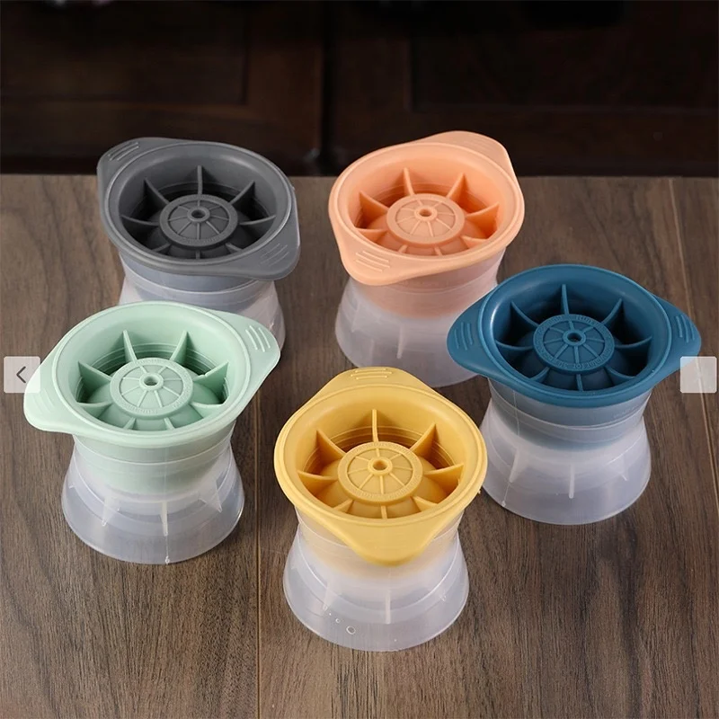 Easy Release Food Grade Golf Ball Ice Mold  Single Ice Ball Mold Premium Silicone Ice Ball Mold for Whiskey