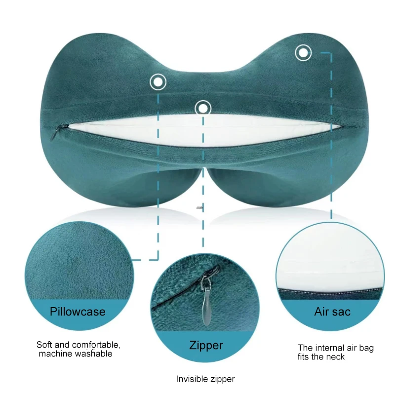 Inflatable U-shaped travel pillow portable neck protection pillow travel inflatable health Neck Pillow