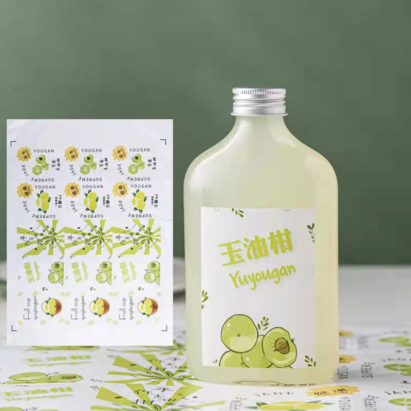 New Arrival Creative Square Street Stall Beverage Bottle Disposable Juice Beverage Plastic Bottle