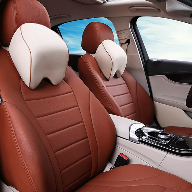 Luxury Car Interior Parts New Luxury Space Memory Cotton Pillow Core with Headrest Light Car Fashion Seat Cushions & Pillows