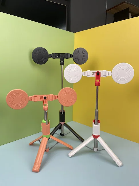 Somostel mobile phone selfie stick 360 rotation selfie stick with led light tripod stand smart remote control palo para selfies