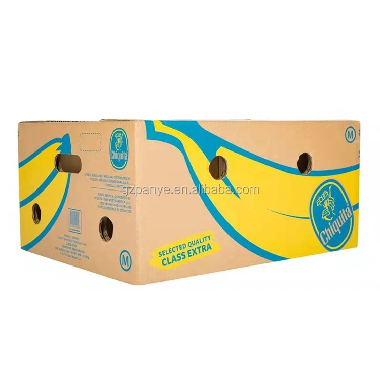 
Wholesale corrugated Paper Cardboard Carton Banana Packing Storage Box Design Sizes Packaging 