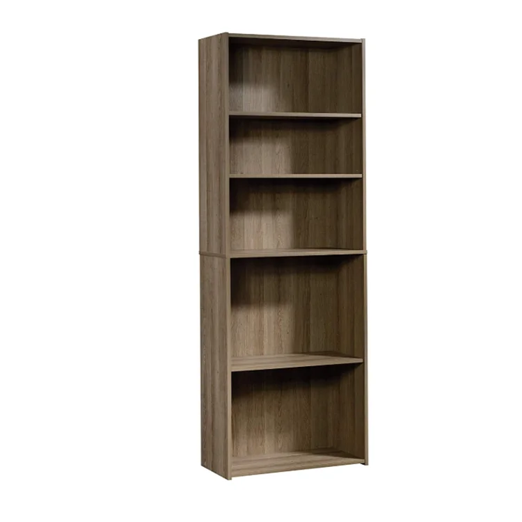 Made in china 5 tier Bookcase Three adjustable durable wooden book shelves