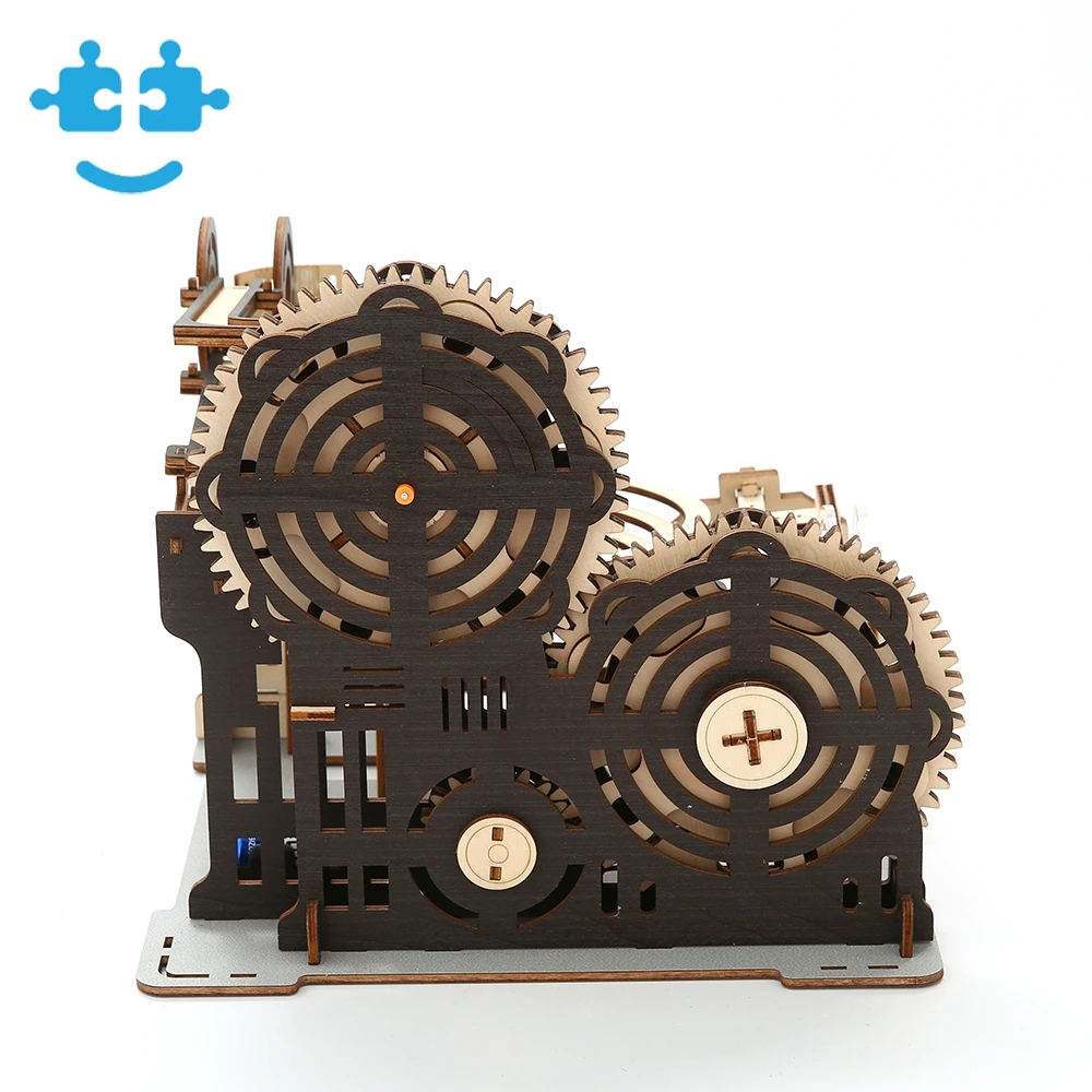Handmade Assemble Toys Marble Run Jigsaw 3D Diy Wooden Puzzle For Adults