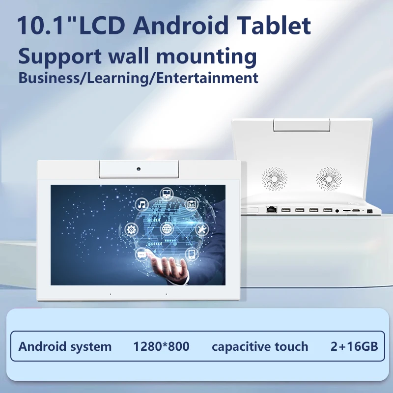 10.1 Inch Rk3566 Wifi 5g Nfc Rj45 Poe Wall Mount Android 11 Tablet With Ethernet Port