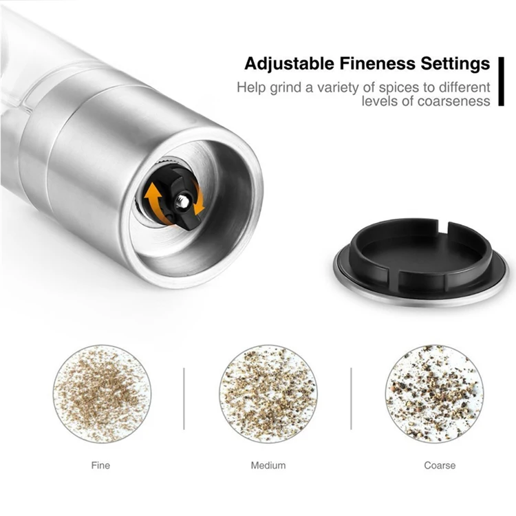 2 in 1 manual salt and pepper grinderpepper Mill  with double ended design