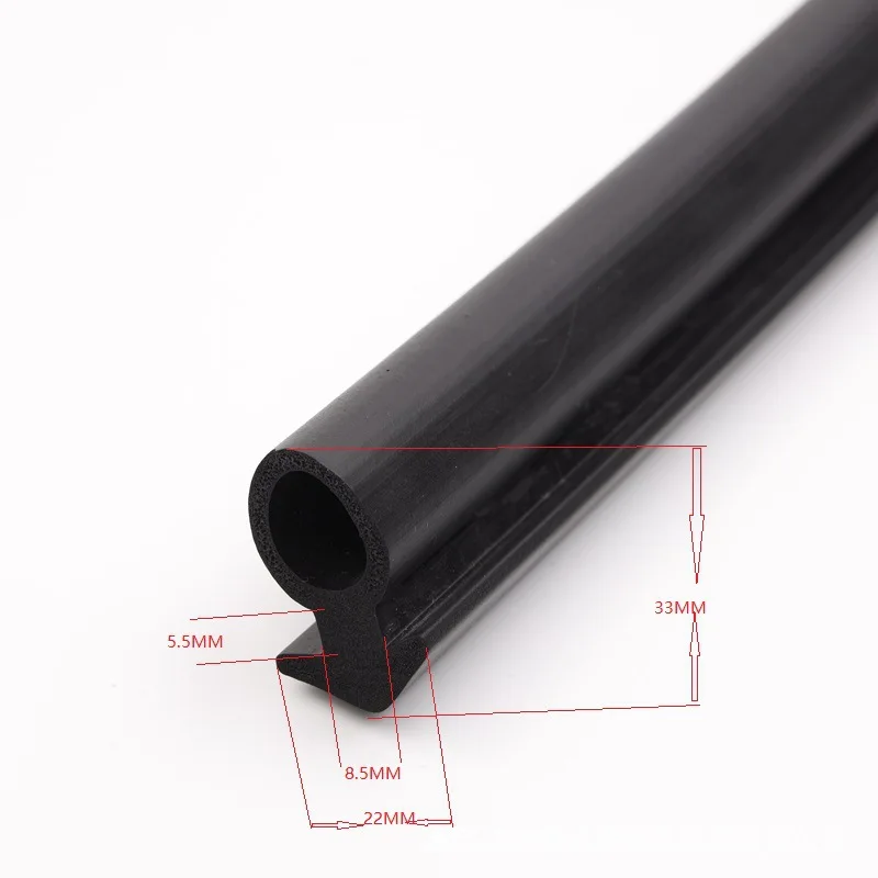 D Shape Rubber Seal Strip Hollow half round rubber extrusion Gasket