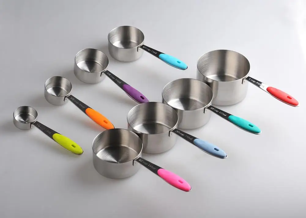 
Smithcraft 16 pcs Stainless Steel 304 Measuring Cups And Spoons Set With Silicone Grip 