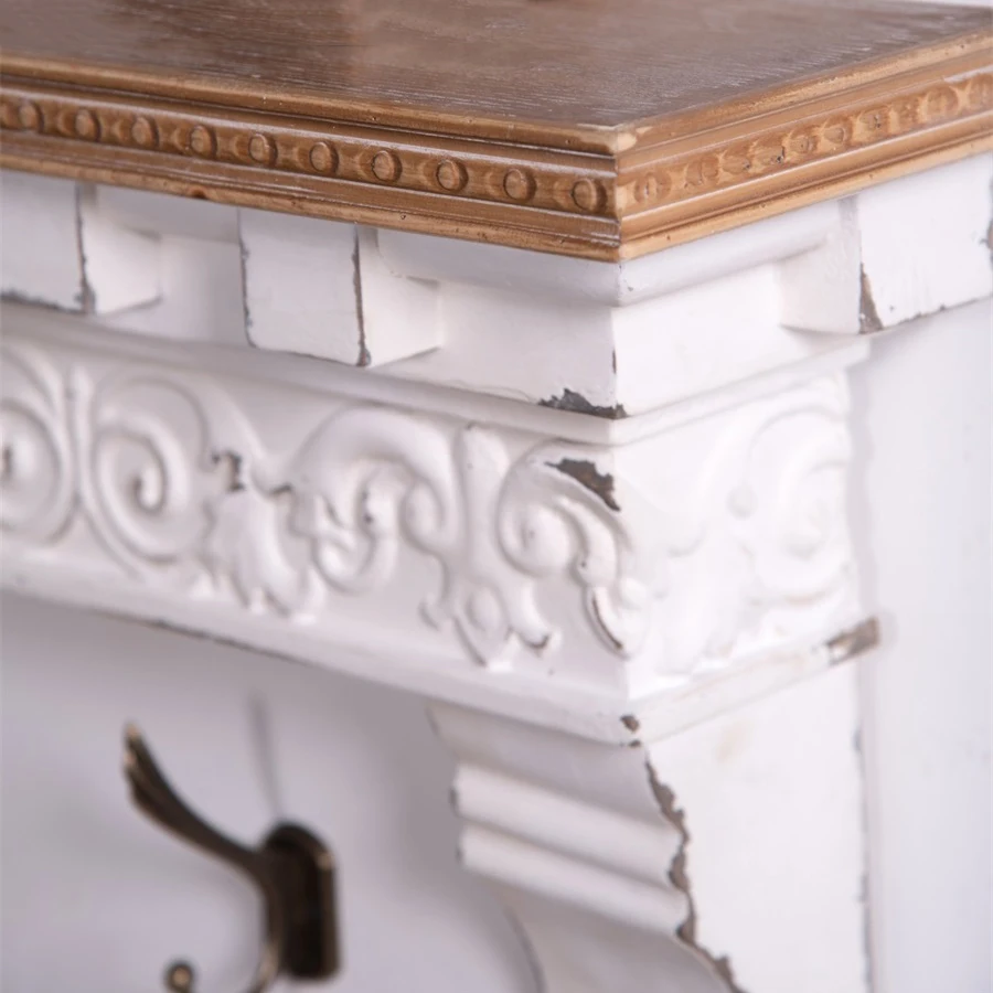 Innova Entryway Hallway Bedroom Decorative Nordic Solid Wood Wall Mounted Hanging Wooden Hat Shelf Coat Rack with Hooks