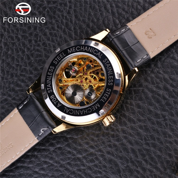  Часы наручные FORSINING GMT923 Мужские механические роскошные брендовые деловые с