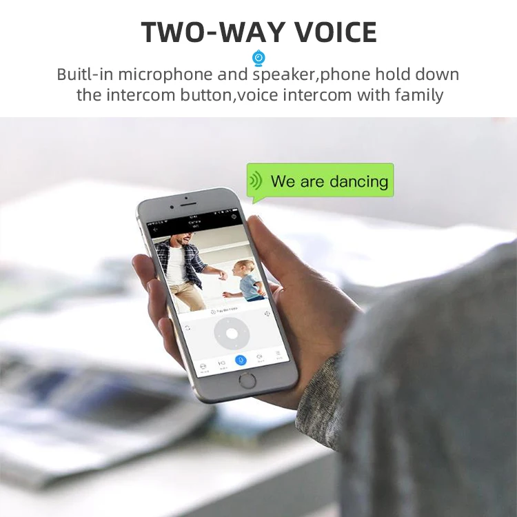 
BMK530 Smart Wifi Wireless Baby Monitor Infant 2.4GHz Digital Video Baby Monitor with Temperature Display Night Vision Music 