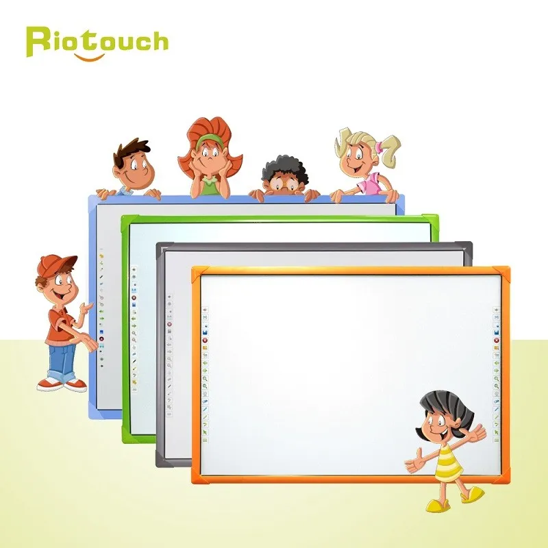 Classic Smart Electronic Whiteboard USB Interface 20-Touch Screen  Conference Class Whiteboard Plastic Interactive Board