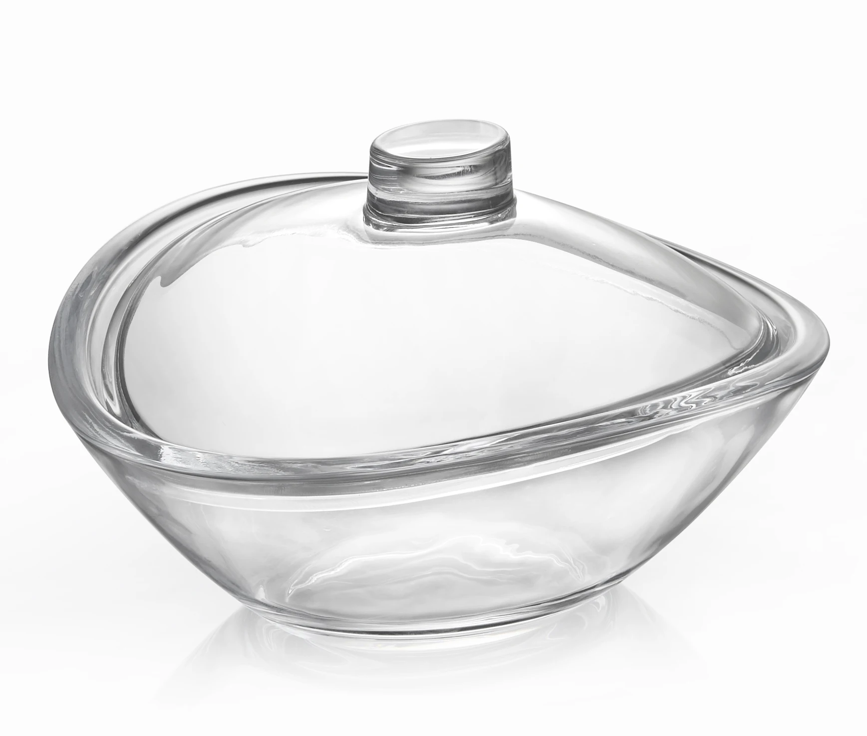 1077CJb Atlantic Candy Box Crystal Lead Free fruit salad luxury bowl decoration glass bowls with lid