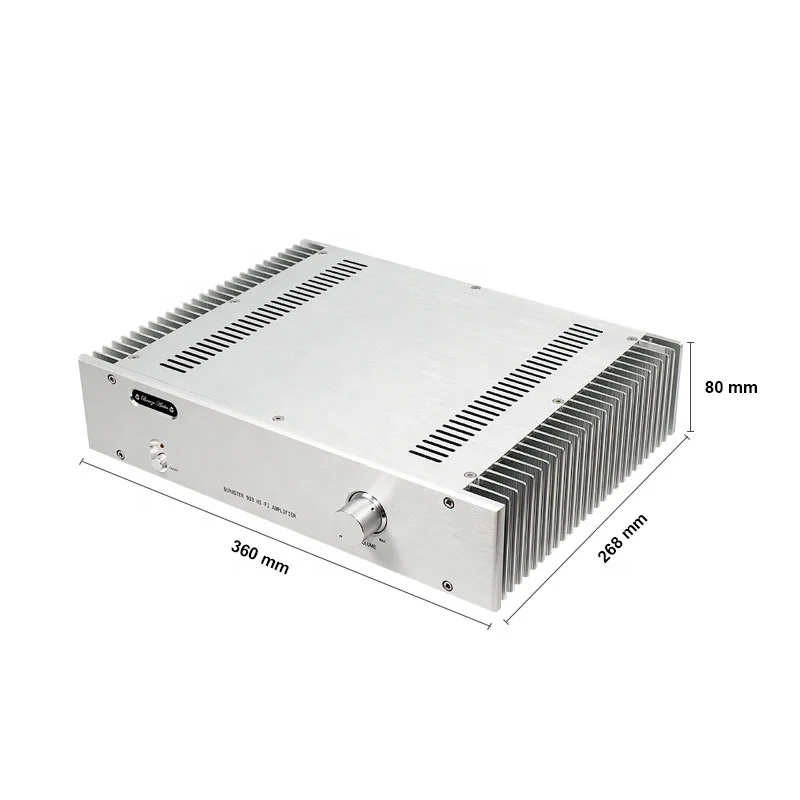 Brzhifi аудио 933 серебро шасси мощности класса AB Усилитель Профессиональный Audiophile HIFI динамик стерео усилитель 2 канала