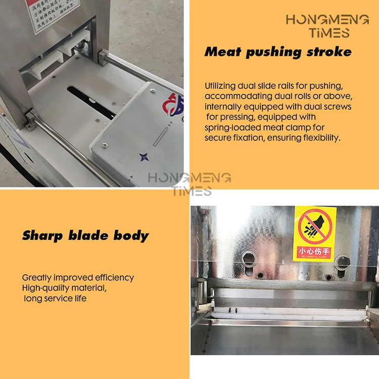 Automatic Frozen Meat Cutting Machine Slicer For Sausage Bacon Beef Mutton Lamb Cutter Sheep Equipment Processing Machinery