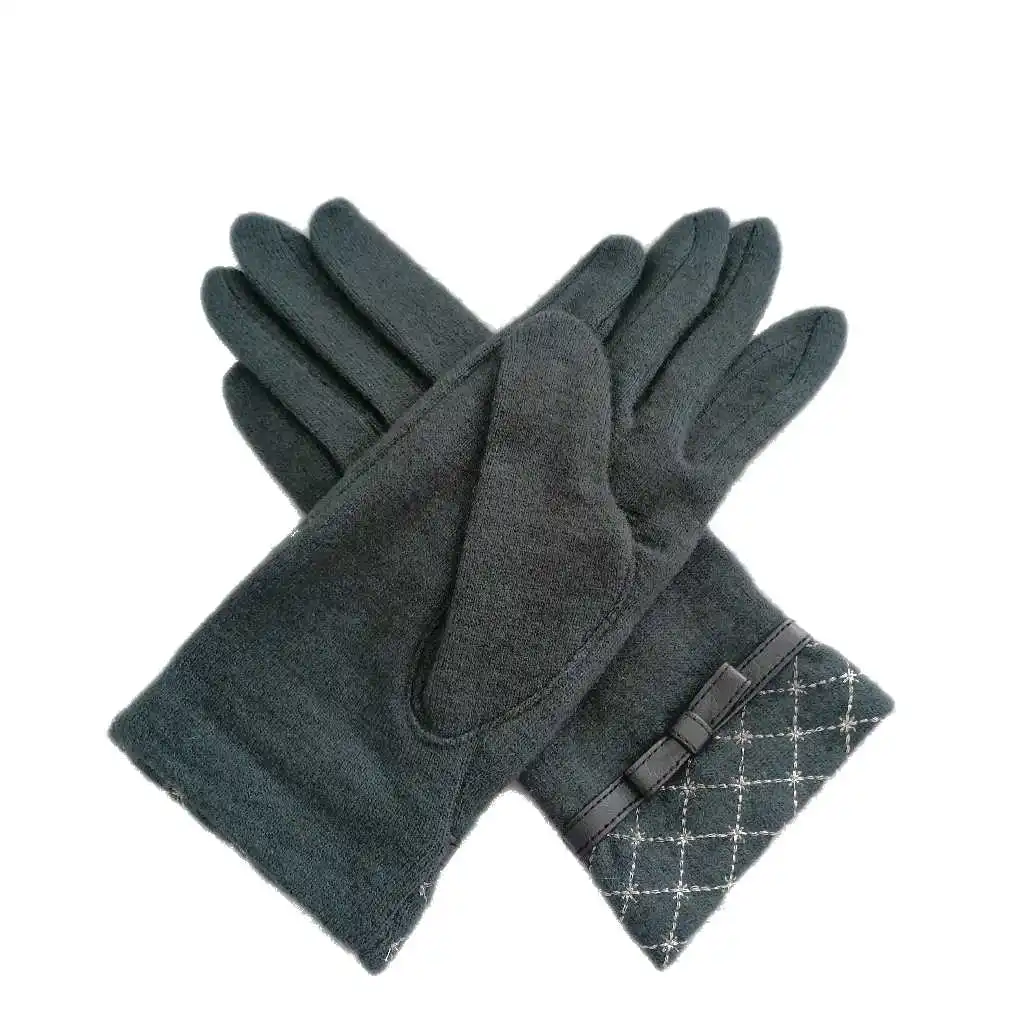 
Pretty winter women luxury soft genuine sheepskin warm hand gloves 