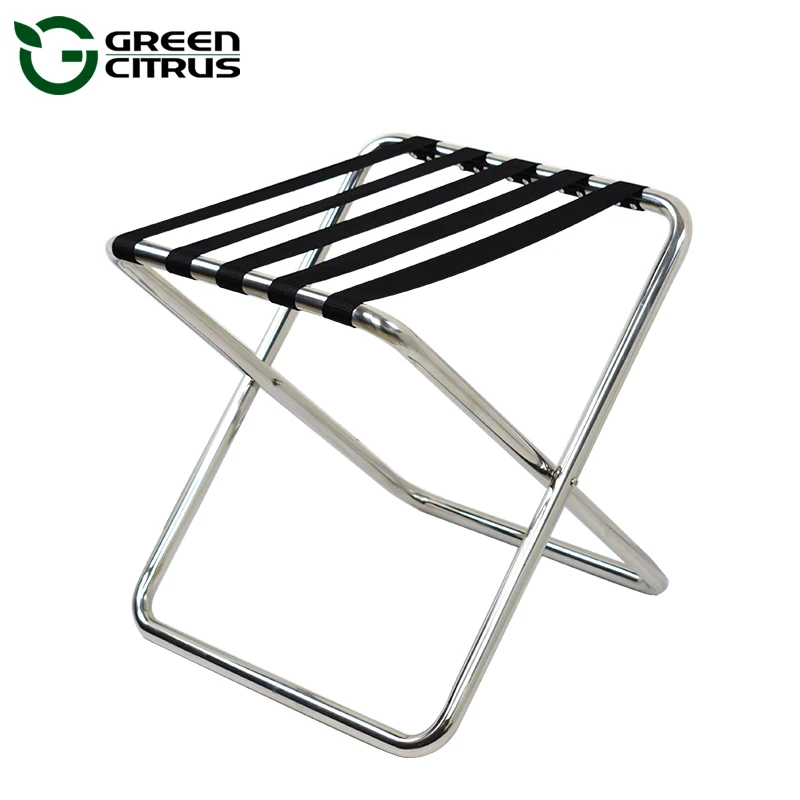2018 New Stainless Steel Hotel Foldable Luggage Rack For Bedroom