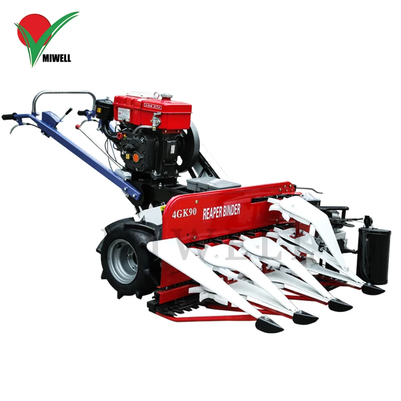 Miwell HotSell Mini Harvester Machine Rice Wheat Reaper Binder