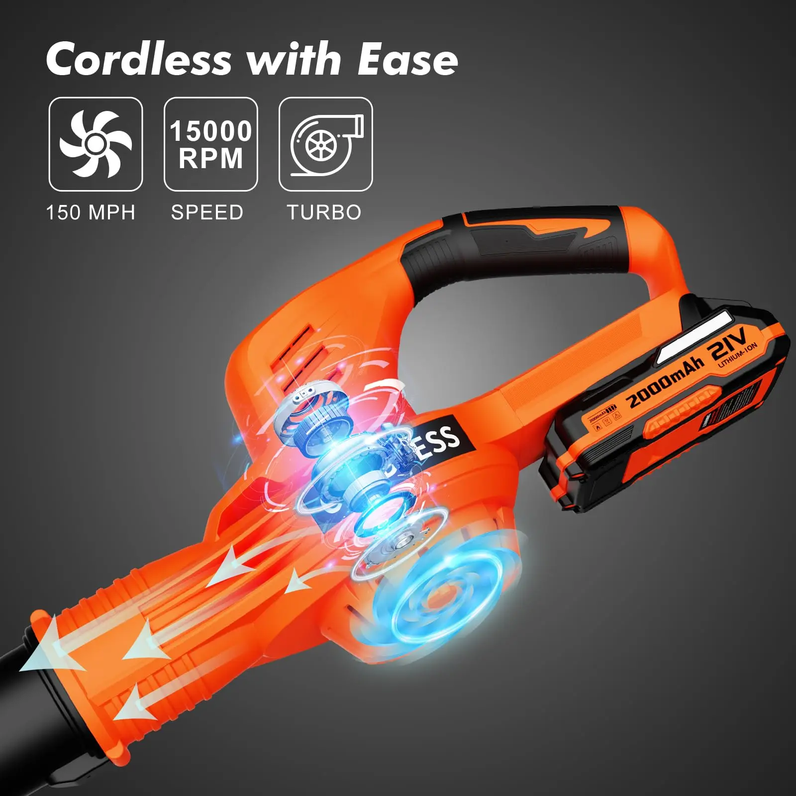 Mini Turbo Jet Fan Handheld High Speed Computer Cleaner Rechargeable Air Blower Removing Dust Camping Fan