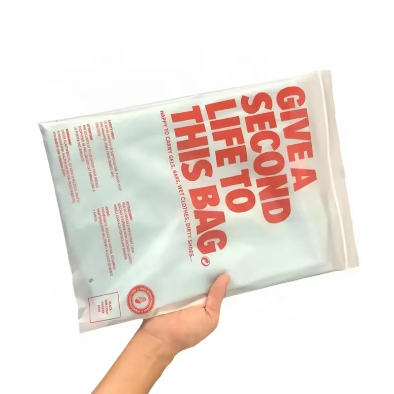 11X20 Inch T-Shirt clear Plastic Bag Packaging for Clothes Thank You Frosted Ziplock