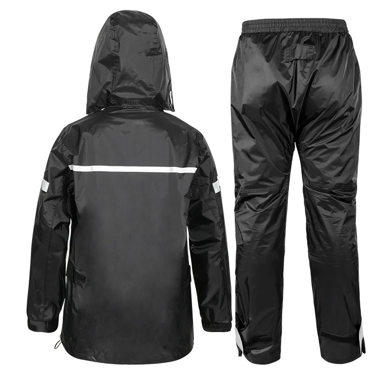 
MOTOWOLF Factory Custom Rain Coat With Pants Bike Polyester Motorcycle Waterproof Rain Suit For Mens 