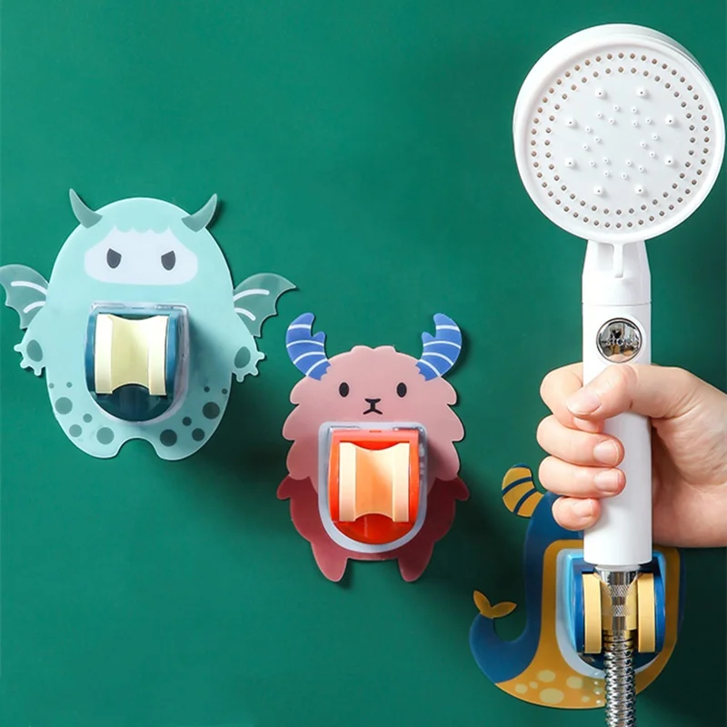 Strong Adhesive And Waterproof Shower Head Holder Adjustable Handheld Shower Holder Wall Mount Shower Bracket
