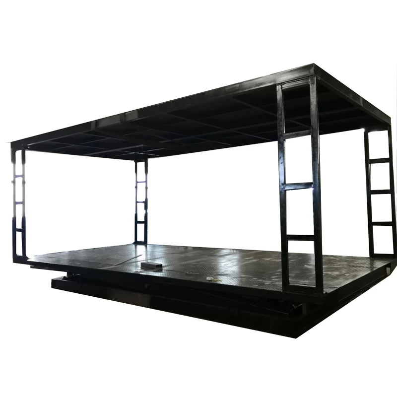Hydraulic scissor car lift platform use for car parking and storage