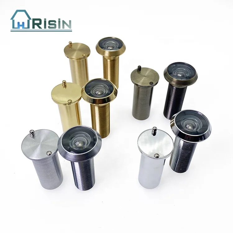 180 Degree Brass  Door Viewer with Cover