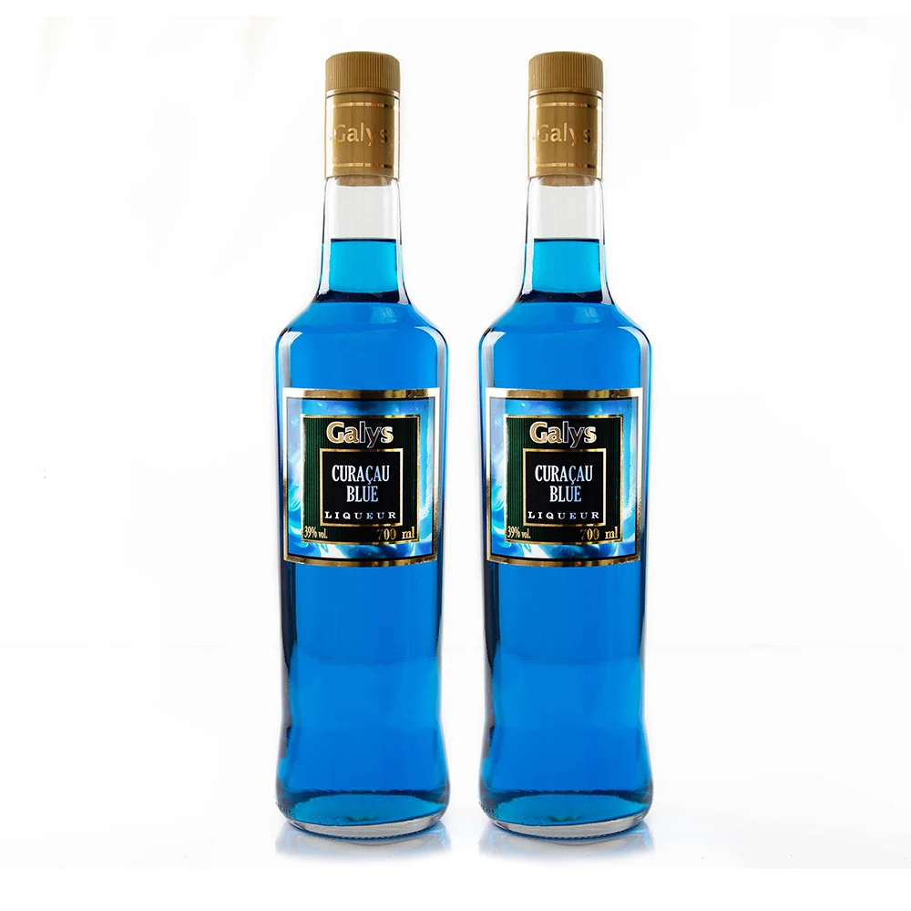 
Natural Orange 39% Vol. Liqueur Bottled Blue Alcohol Beverage 
