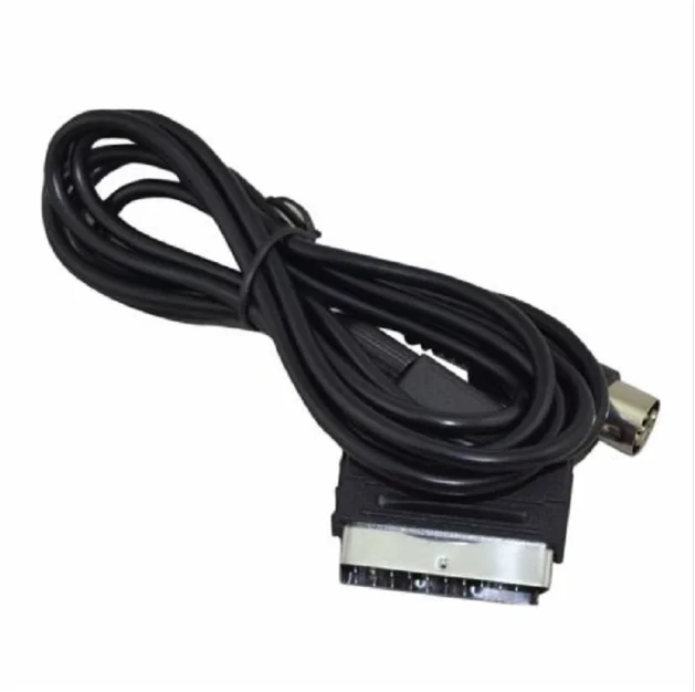 1.8M V-pin Scart cable for Sega Megadrive MD 1 Genesis 1 Master System 1 RGB AV Scart Cable Cables