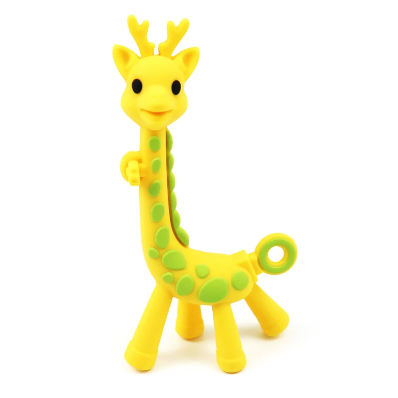 
Silicone Teether giraffe Wholesale Soft Toy BPA Free Silicone Teether For Baby Teething 