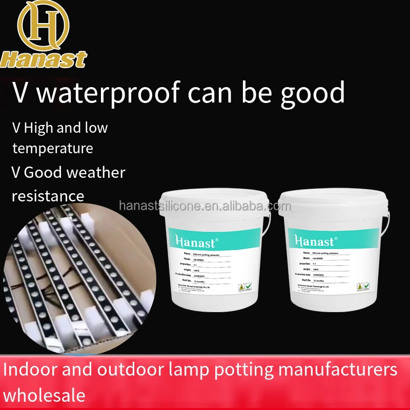 Low Viscosity RTV2 Potting Compound for Electronic Ballasts PCB Box Electronic Liquid Polyurethane Transparent Silicone