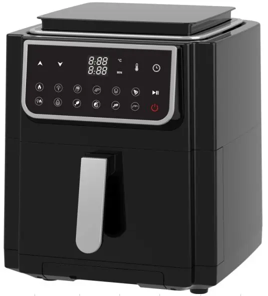 2022 new design air frier 9L steamer air fryer grill with steam function digital air toaster oven no oil deep fryers grill